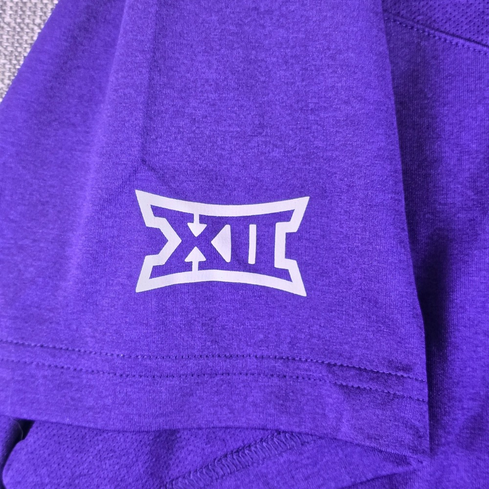 K-State Wildcats Nike Team Issued Dri-Fit Shirt Mens XXL Purple On-Field Big 12 - Picture 11 of 16